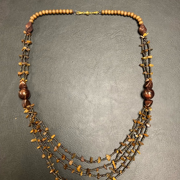 Wooden Bead Necklace - Picture 3 of 4
